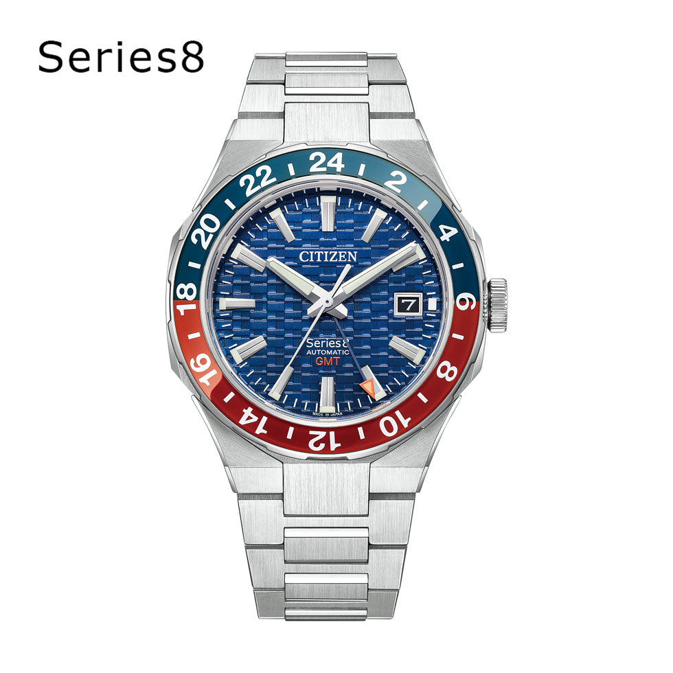 CITIZEN Series 8 NB6030-59L Blue Automatic GMT Men's Watch product image