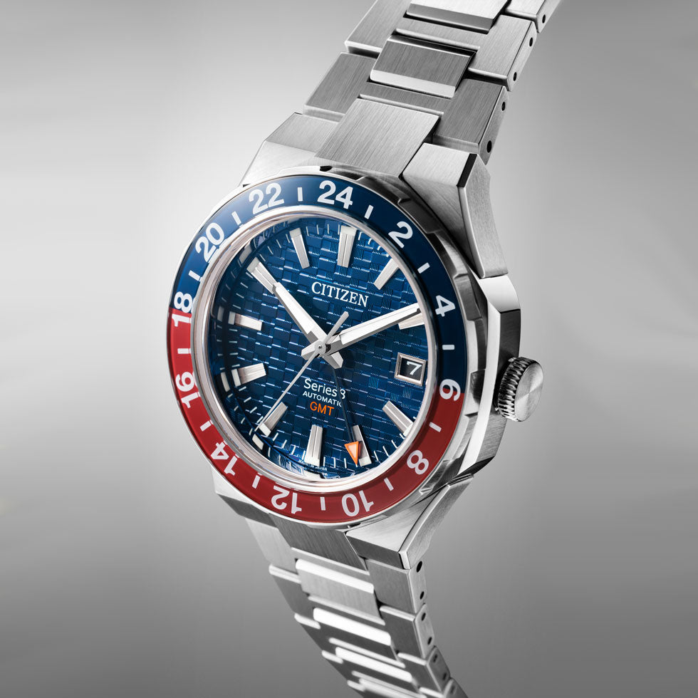 CITIZEN Series 8 NB6030-59L Blue Automatic GMT Men's Watch product image