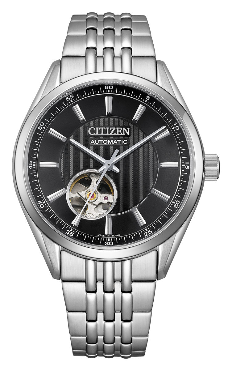 CITIZEN Collection NH9110-90E Black Automatic Open Heart Men's Watch product image