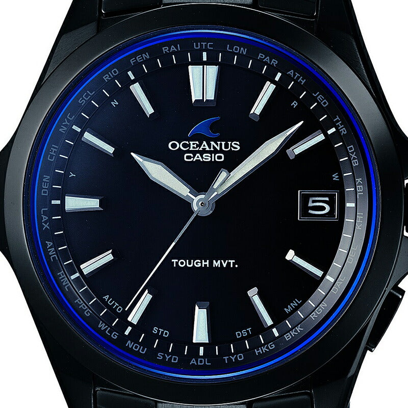 CASIO OCEANUS OCW-S100B-1AJF Black Solar Radio Titanium Men's Watch product image