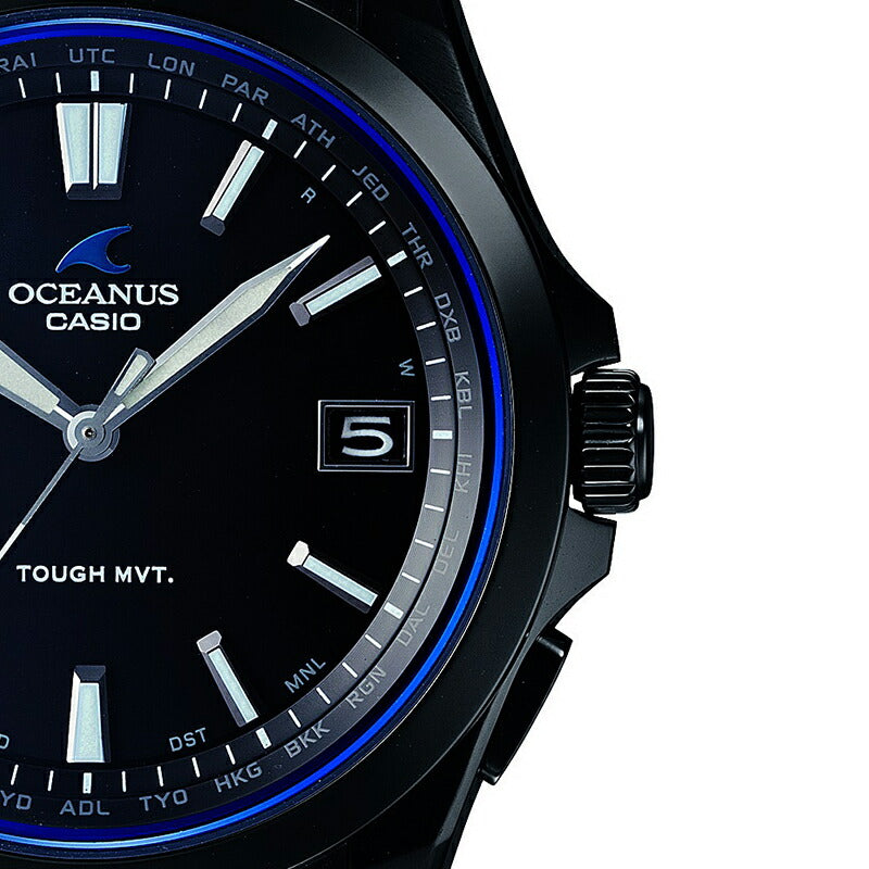 CASIO OCEANUS OCW-S100B-1AJF Black Solar Radio Titanium Men's Watch product image
