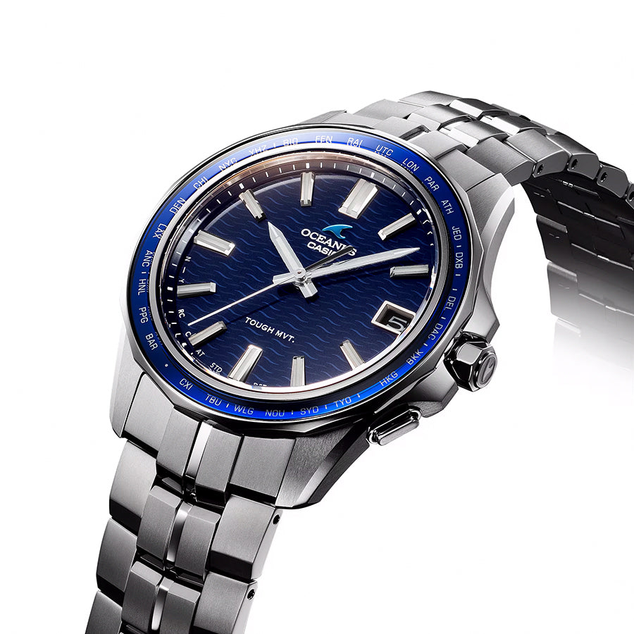 CASIO OCEANUS Manta OCW-S400-2AJF Blue Titanium Men's Watch