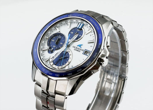 CASIO OCEANUS Manta S7000 Series OCW-S7000D-7AJF Silver Men's Watch
