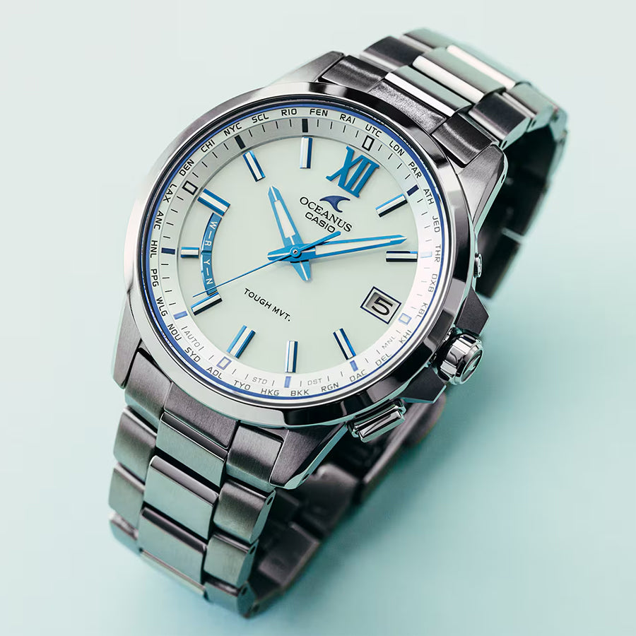 CASIO OCEANUS OCW-T150-2AJF Light Blue Tough Solar Men's Watch
