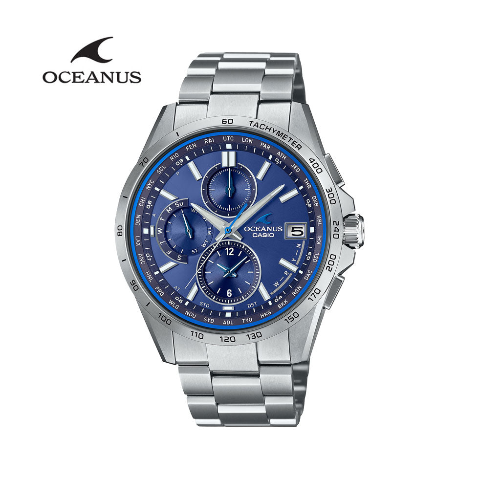 CASIO OCEANUS Classic Line OCW-T2600-2A3JF Blue Solar Radio-Controlled Men's Watch product image