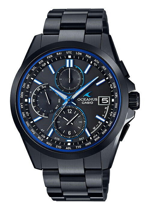 CASIO OCEANUS OCW-T2600B-1AJF Black Solar Radio Titanium Men's Watch product image