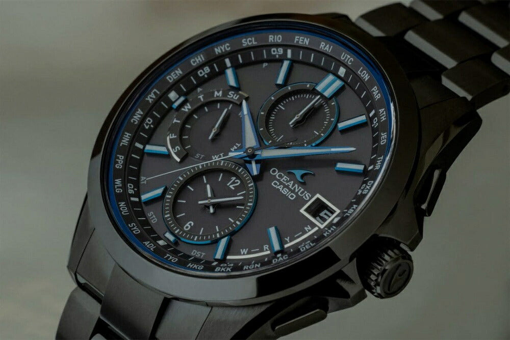 CASIO OCEANUS OCW-T2600B-1AJF Black Solar Radio Titanium Men's Watch product image
