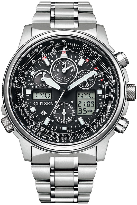 CITIZEN PROMASTER Eco-Drive PMV65-2271 Silver solar radio Men's Watch