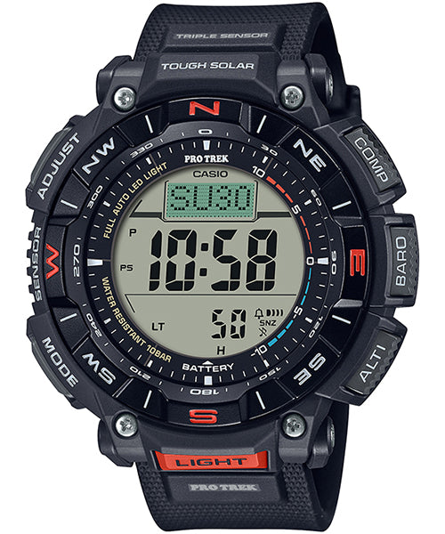 CASIO PRO TREK PRG-340-1JF Black Tough Solar Outdoor Men's Watch