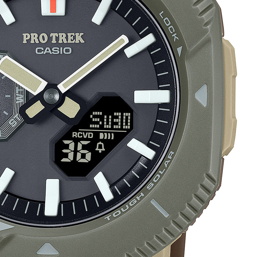 CASIO PRO TREK PRJ-B001-5JF Black Hiker Line Analog Digital Men Watch