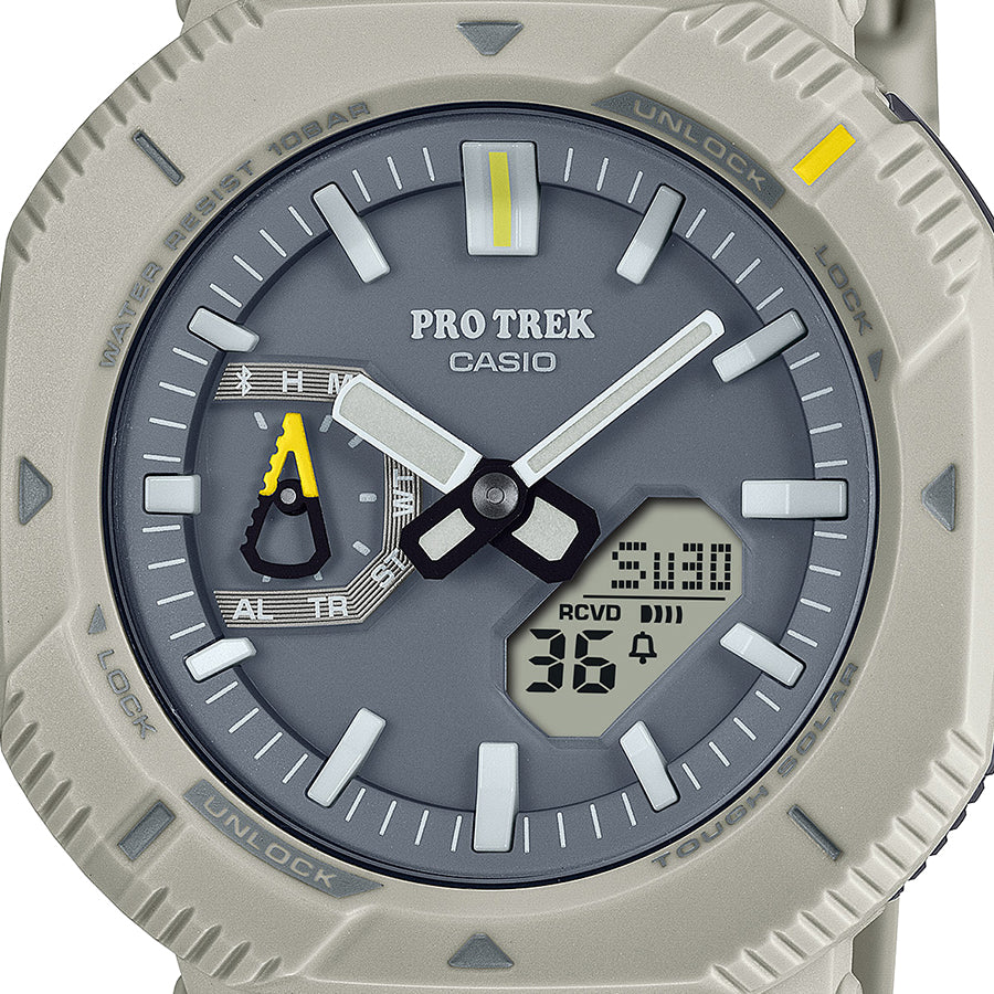 CASIO PRO TREK PRJ-B001-7JF Gray Solar Bluetooth Men's Watch