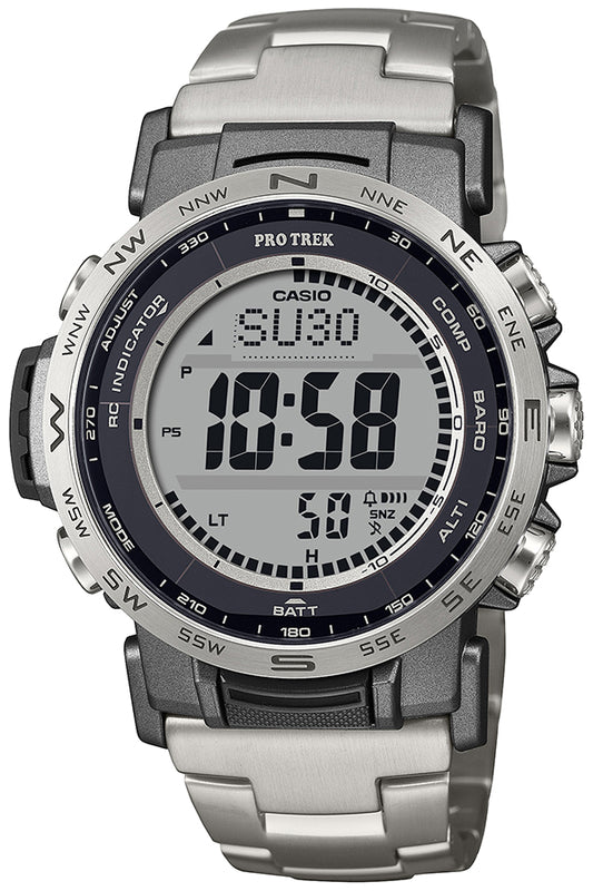 CASIO PRO TREK Climber Line PRW-35TLD-7JF Silver Solar Radio-Controlled Men's Watch product image