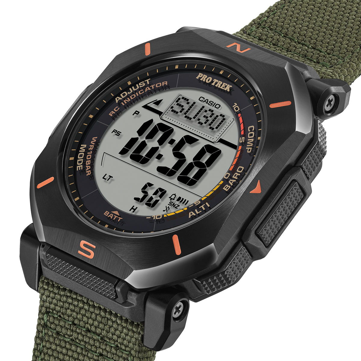 CASIO PRO TREK PRW-69YB-3JF Green Solar Radio Men's Watch
