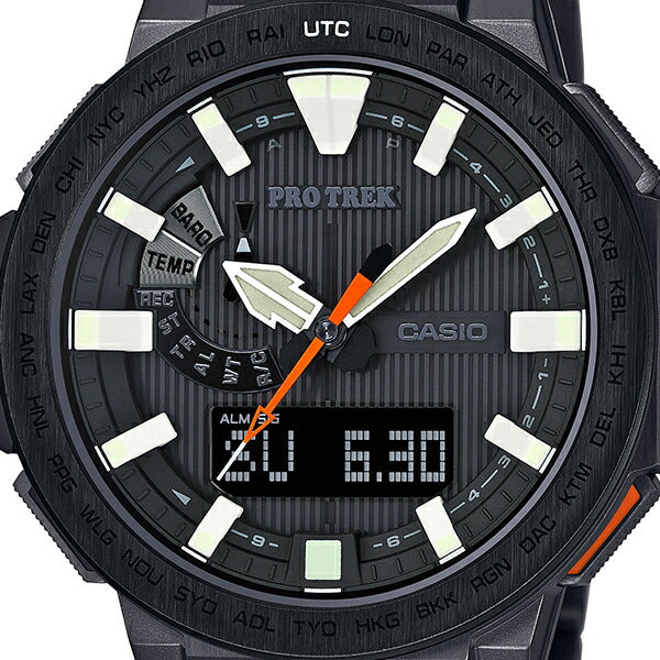 CASIO PRO TREK PRX-8000YT-1JF Black Solar Radio Titanium Men's Watch product image