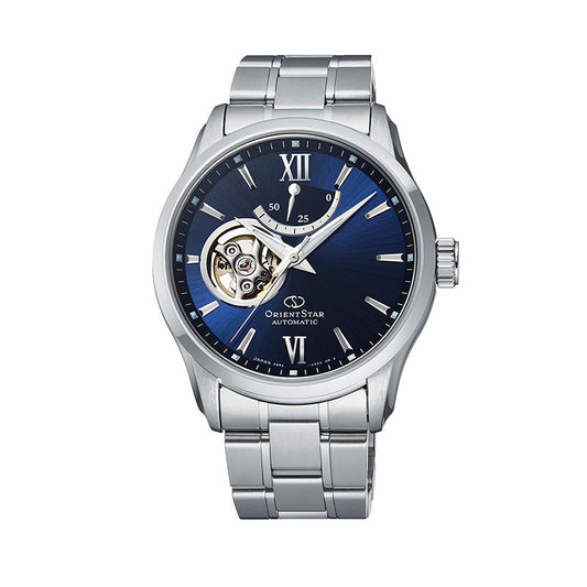 ORIENT STAR SEMI SKELETON RK-AT0002L Blue Automatic Stainless Men Watch New Box