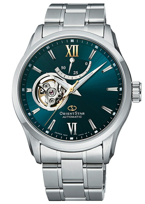 ORIENT STAR SEMI SKELETON RK-AT0003E Green Automatic Stainless Men Watch New Box