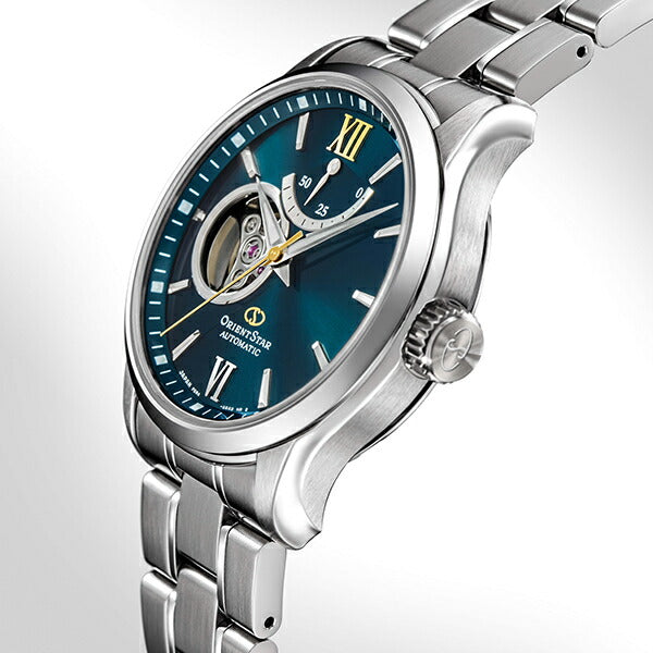ORIENT STAR SEMI SKELETON RK-AT0003E Green Automatic Stainless Men Watch New Box