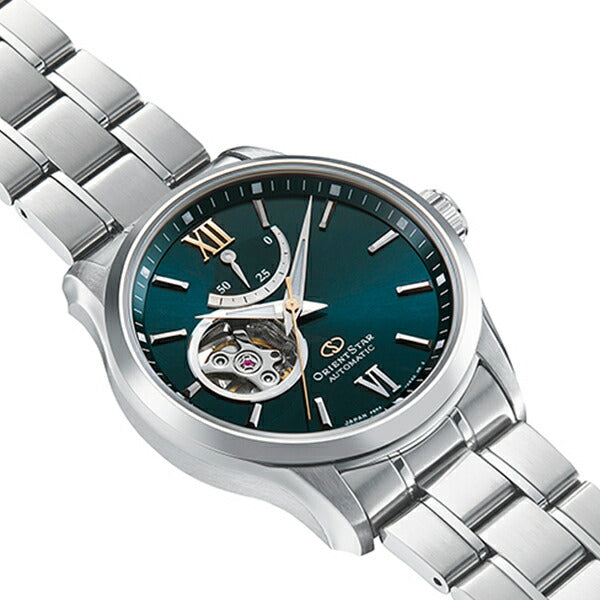 ORIENT STAR SEMI SKELETON RK-AT0003E Green Automatic Stainless Men Watch New Box