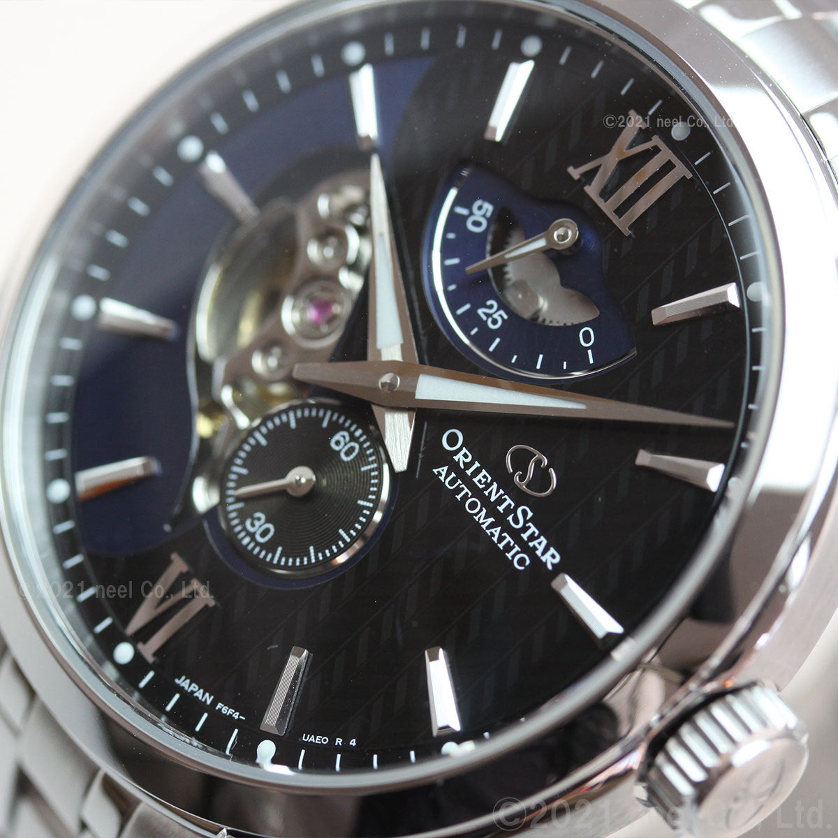 ORIENT STAR RK-AV0B03B Navy LAYERED SKELETON Mechanical Men's Watch