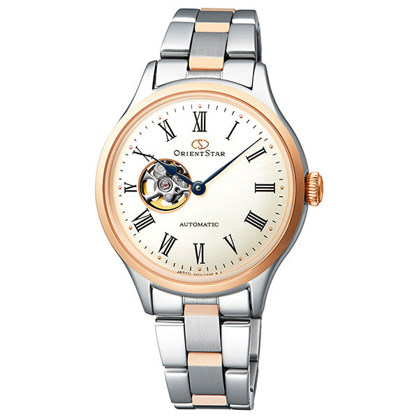 ORIENT STAR CLASSIC SEMI SKELETON RK-ND0001S Ivory Stainless Women Watch New Box