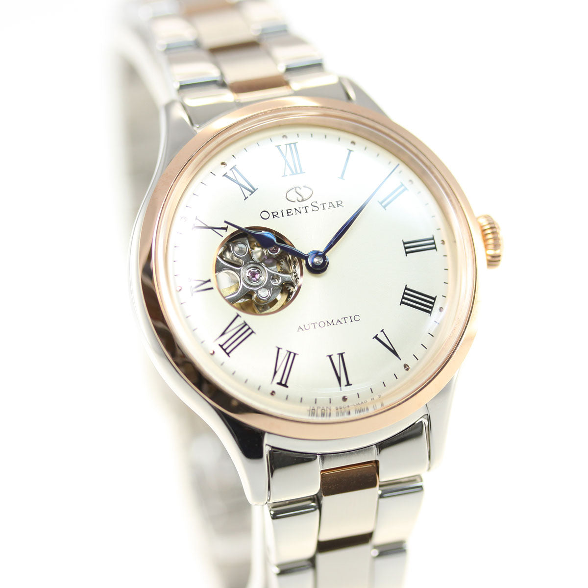 ORIENT STAR CLASSIC SEMI SKELETON RK-ND0001S Ivory Stainless Women Watch New Box