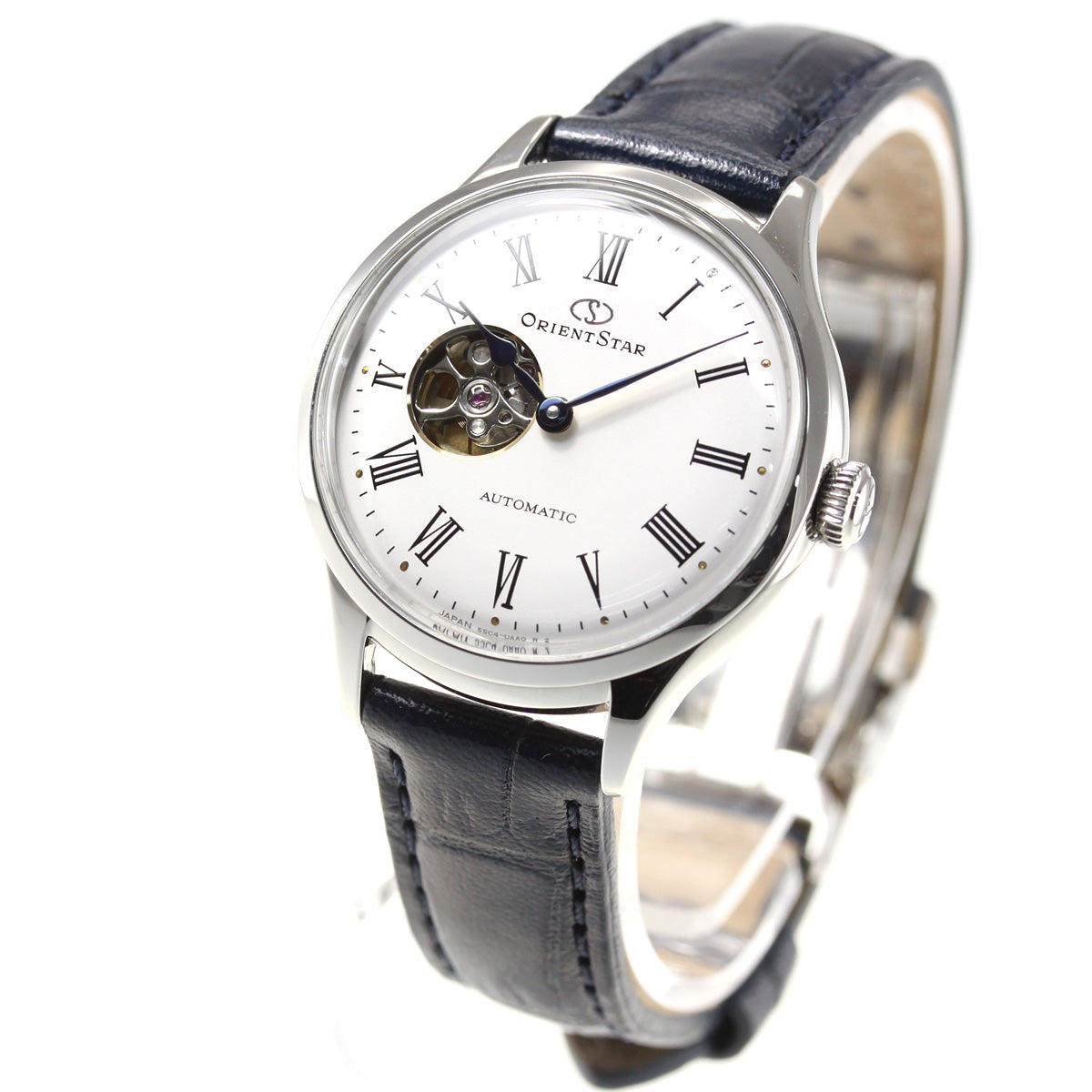 ORIENT STAR CLASSIC SEMI SKELETON RK-ND0005S White Leather Women's Watch New Box