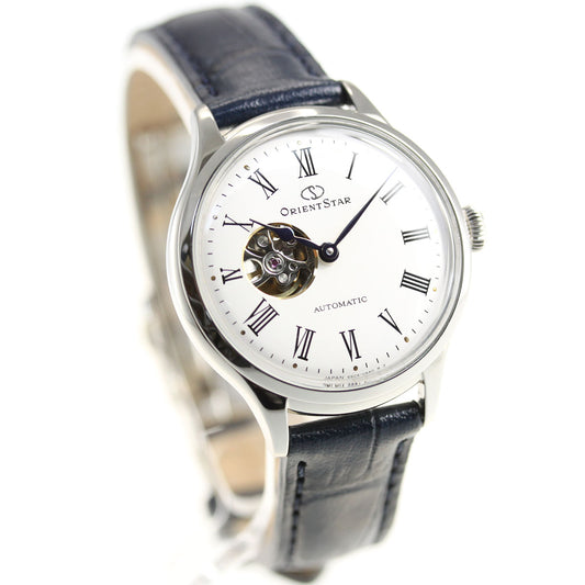 ORIENT STAR CLASSIC SEMI SKELETON RK-ND0005S White Leather Women's Watch New Box