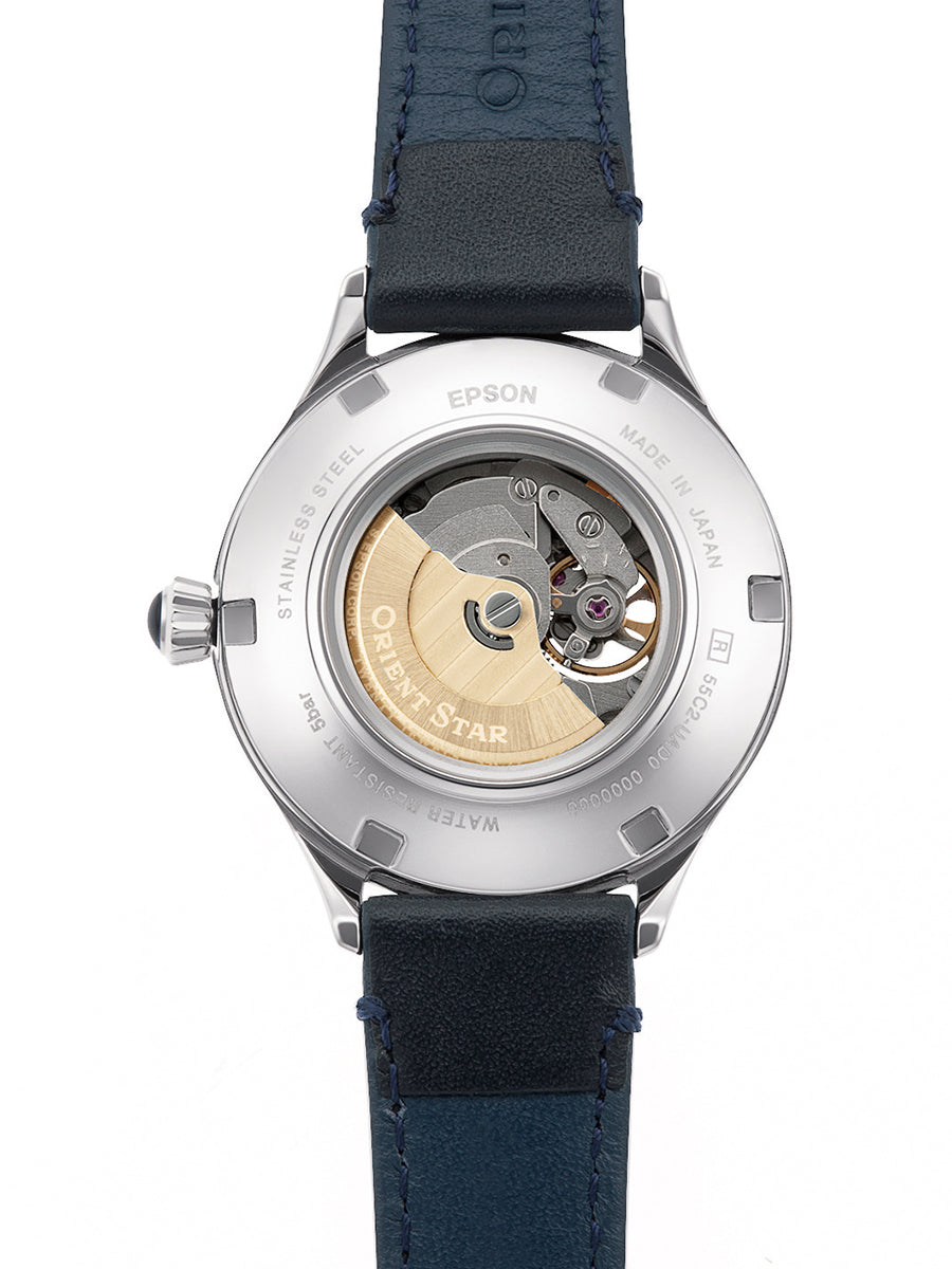ORIENT STAR CLASSIC SEMI SKELETON RK-ND0012L Blue Automatic Women Watch New Box