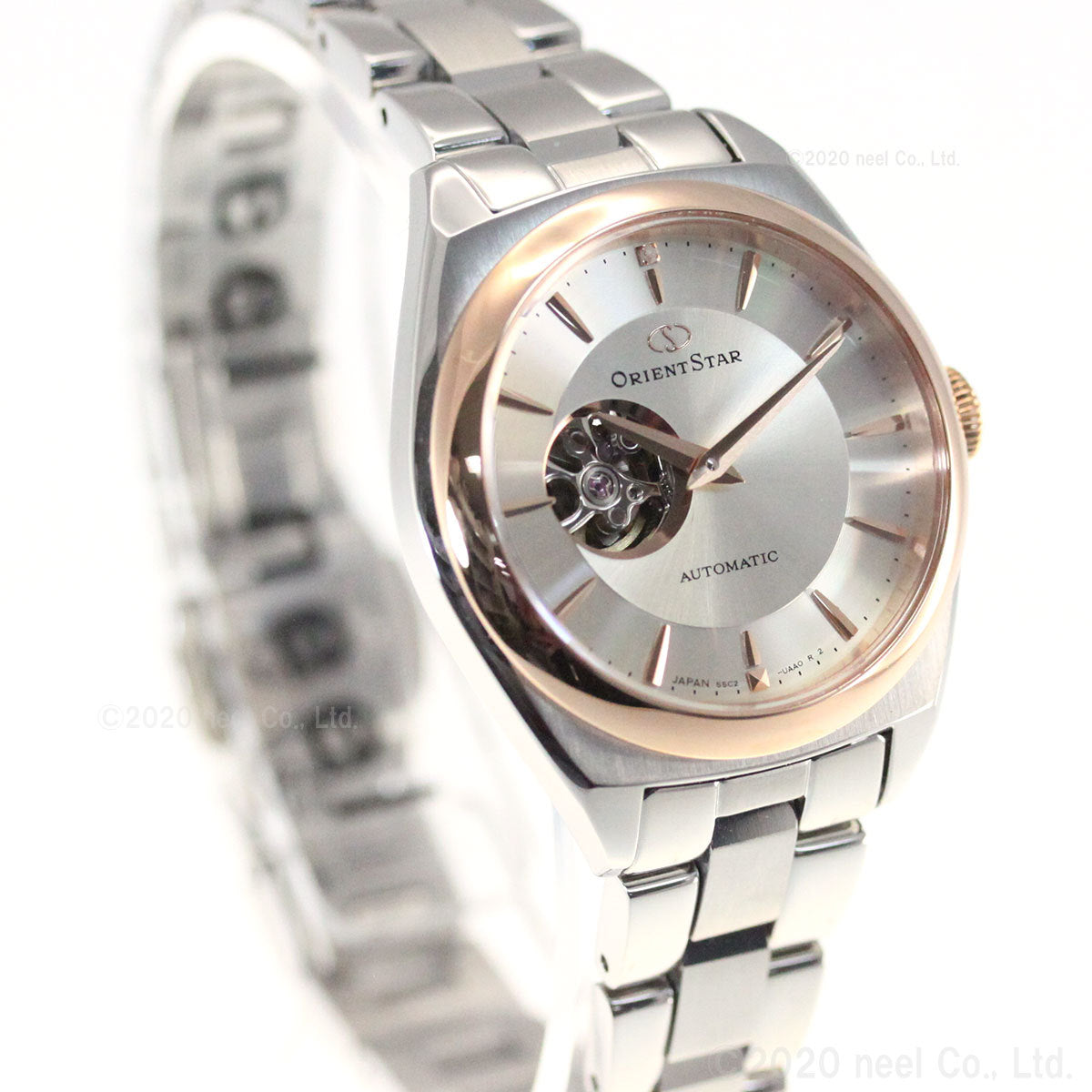 ORIENT Star RK-ND0101S Silver Automatic Semi Skeleton Women's Watch