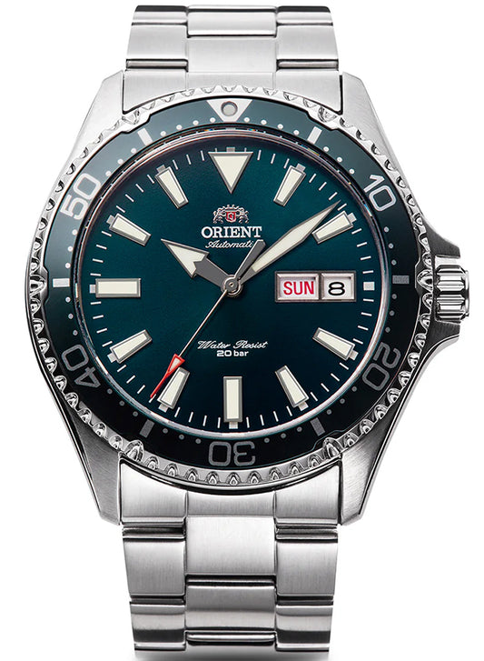 ORIENT SPORTS RN-AA0808E Green Mechanical Automatic Men's Watch