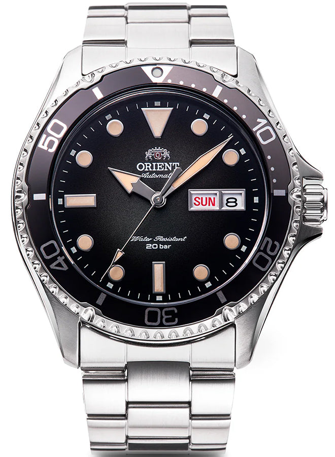 ORIENT SPORTS RN-AA0810N Black Automatic Mechanical Diver Men's Watch