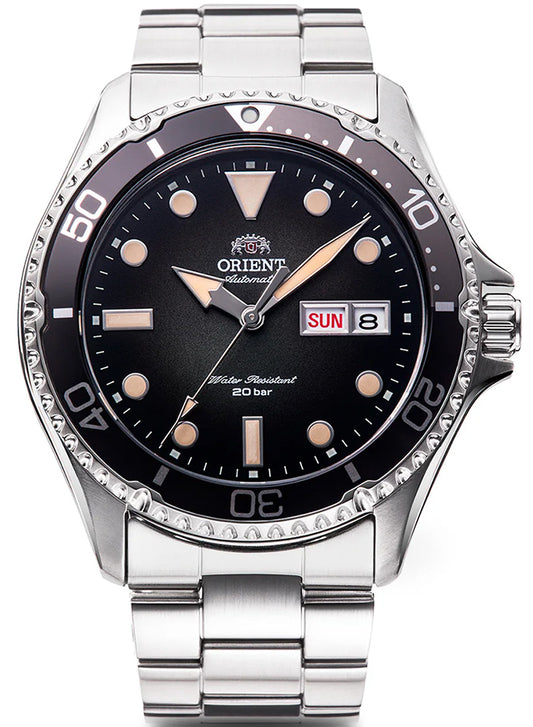 ORIENT SPORTS RN-AA0810N Black Automatic Mechanical Diver Men's Watch