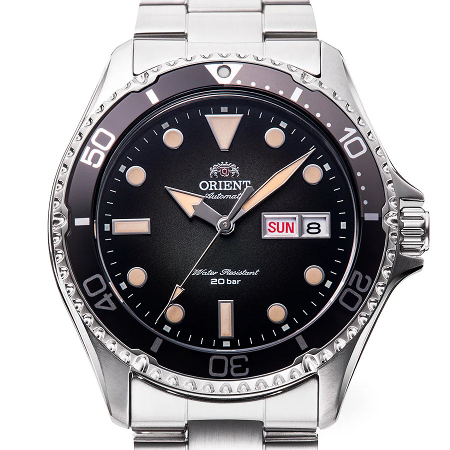 ORIENT SPORTS RN-AA0810N Black Automatic Mechanical Diver Men's Watch