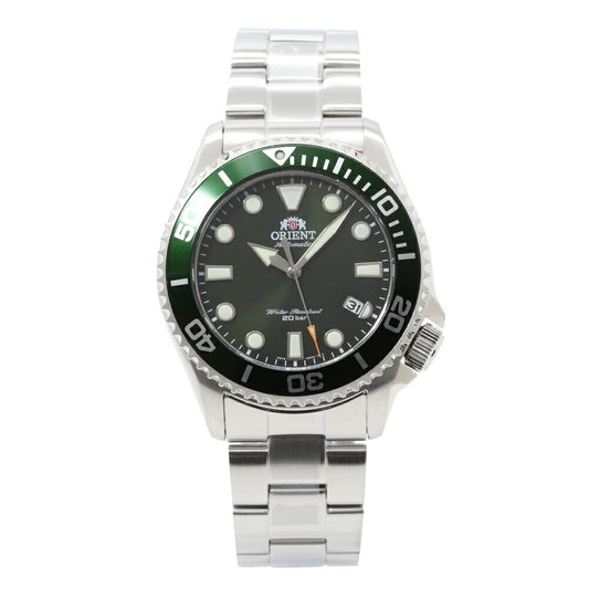 ORIENT SPORTS RN-AC0K02E Green Diver Style 200m Mechanical Mens Watch