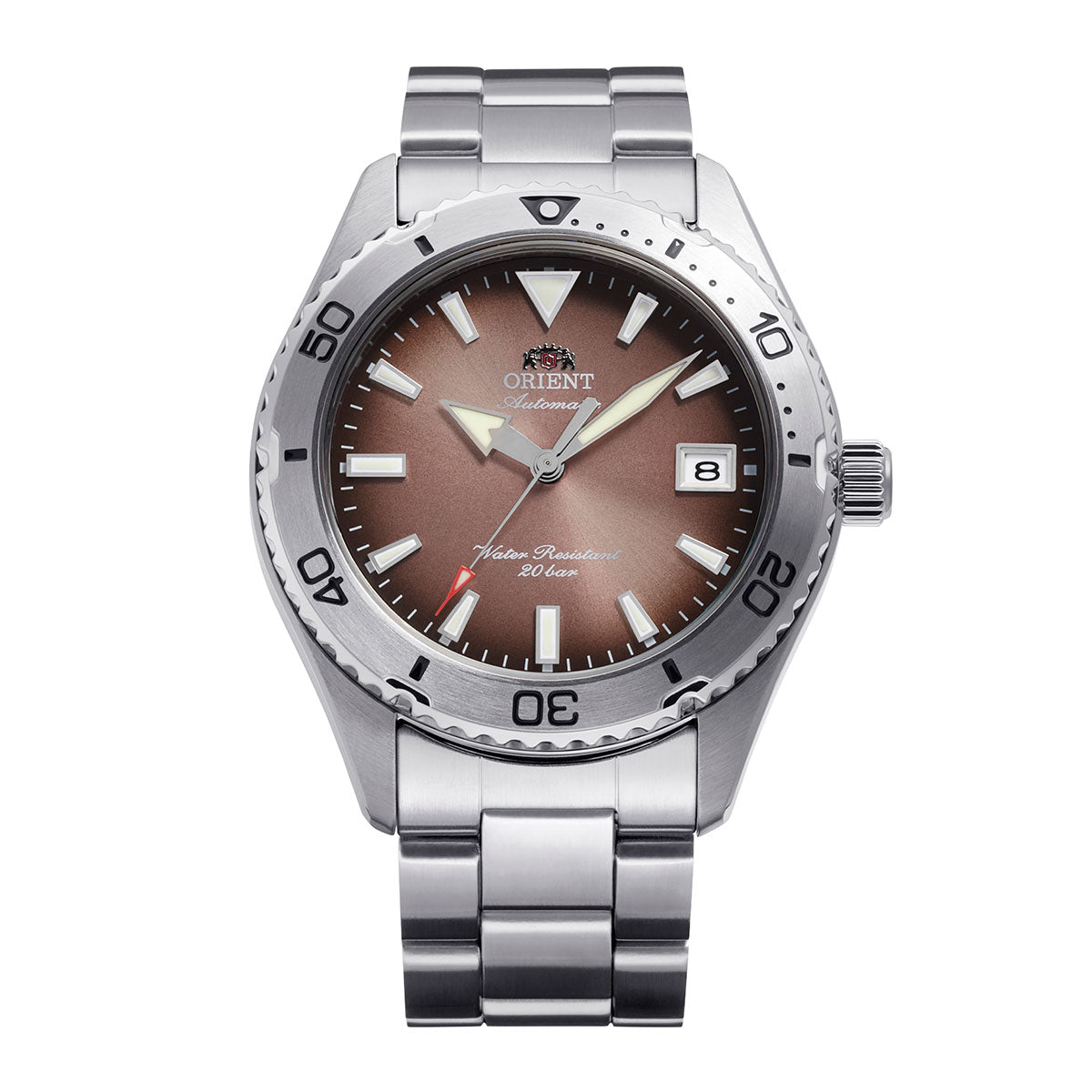 ORIENT Mako RN-AC0Q17Y Brown Copper Gradient Automatic Men's Watch