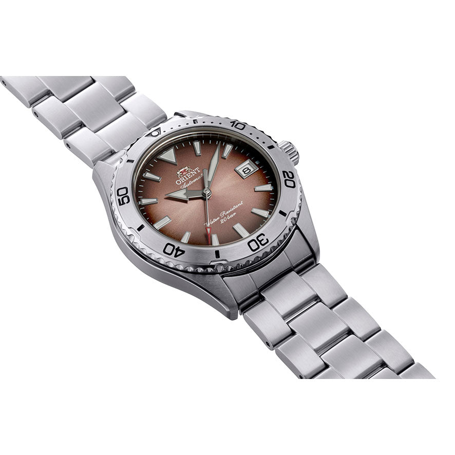 ORIENT Mako RN-AC0Q17Y Brown Copper Gradient Automatic Men's Watch