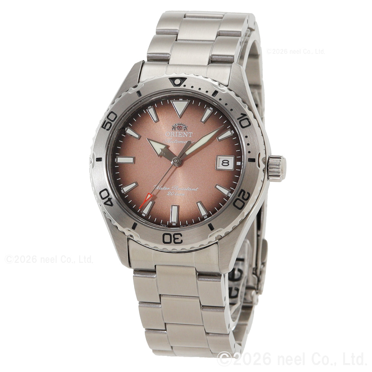 ORIENT Mako RN-AC0Q17Y Brown Copper Gradient Automatic Men's Watch