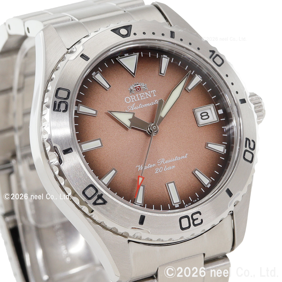 ORIENT Mako RN-AC0Q17Y Brown Copper Gradient Automatic Men's Watch