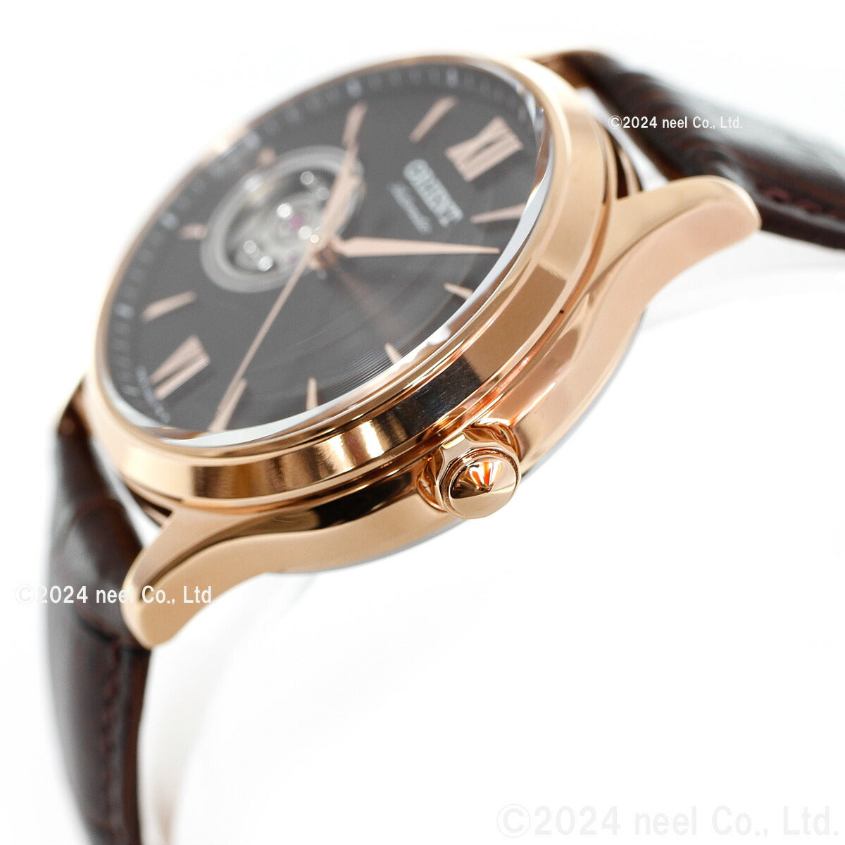 ORIENT STAR RN-AG0727Y Black Automatic Open Heart Women's Watch