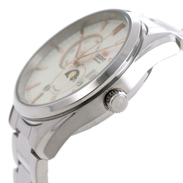 ORIENT RN-AK0301S White SUN & MOON 22 Jewels Automatic Men's Watch