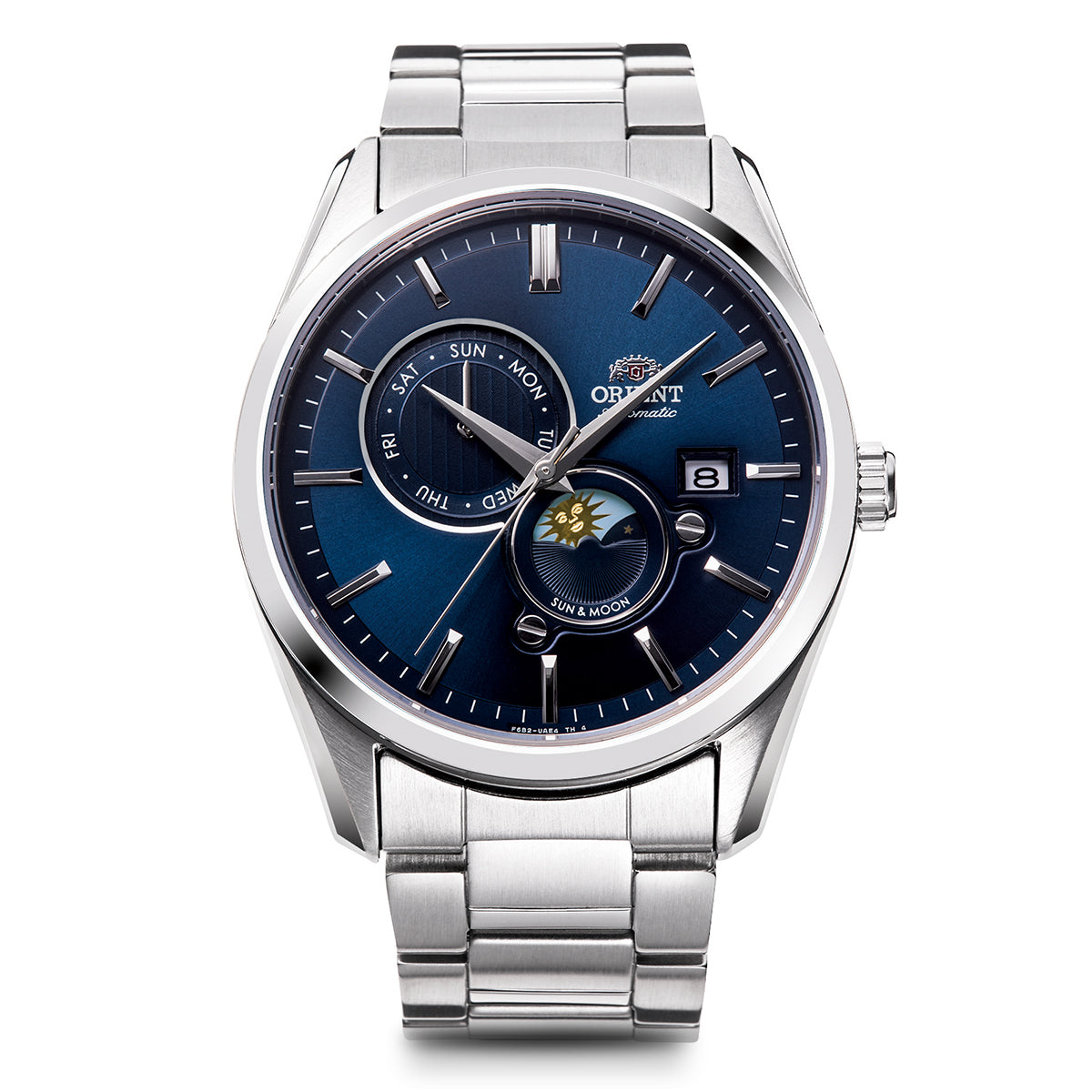 ORIENT CLASSIC RN-AK0303L Navy SUN & MOON Mechanical Men's Watch