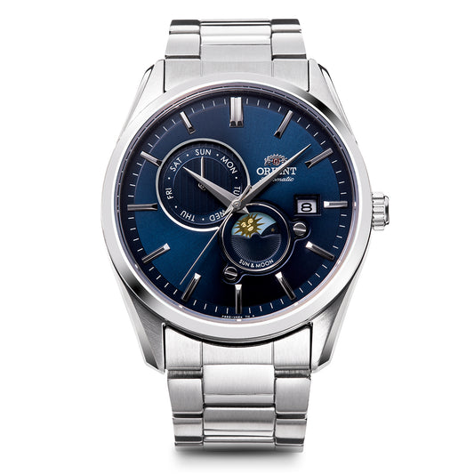 ORIENT CLASSIC RN-AK0303L Navy SUN & MOON Mechanical Men's Watch