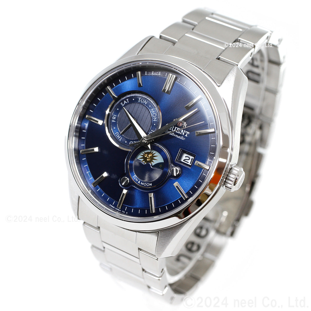 ORIENT CLASSIC RN-AK0303L Navy SUN & MOON Mechanical Men's Watch - product image 3