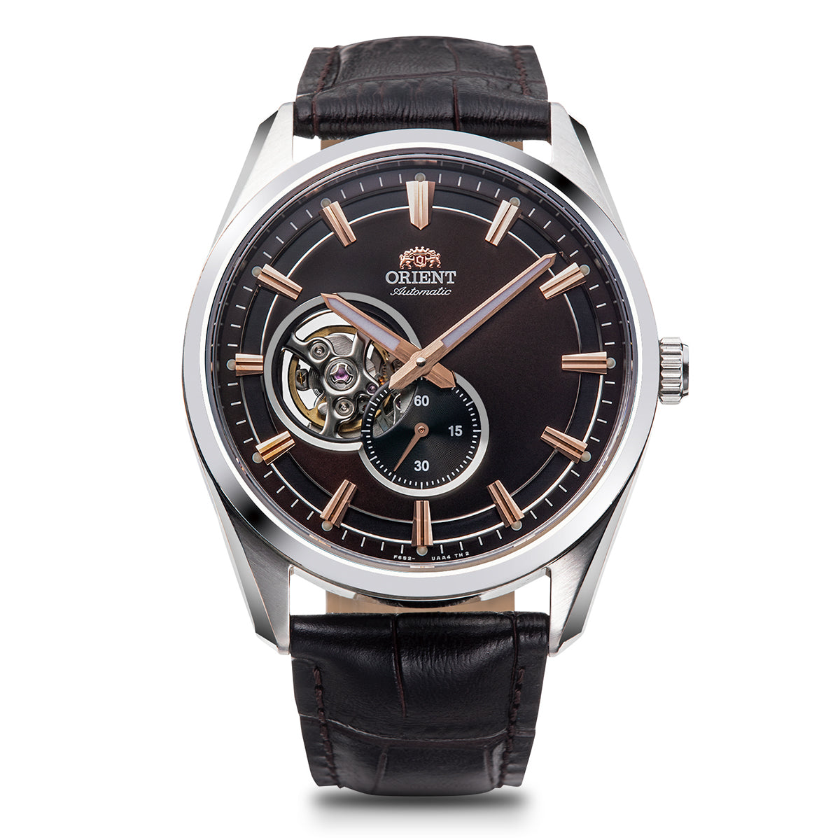 ORIENT Contemporary RN-AR0004Y Brown Skeleton Mechanical Men's Watch