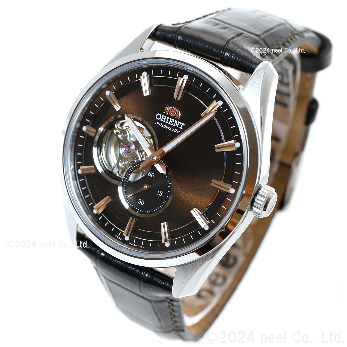 ORIENT Contemporary RN-AR0004Y Brown Skeleton Mechanical Men's Watch