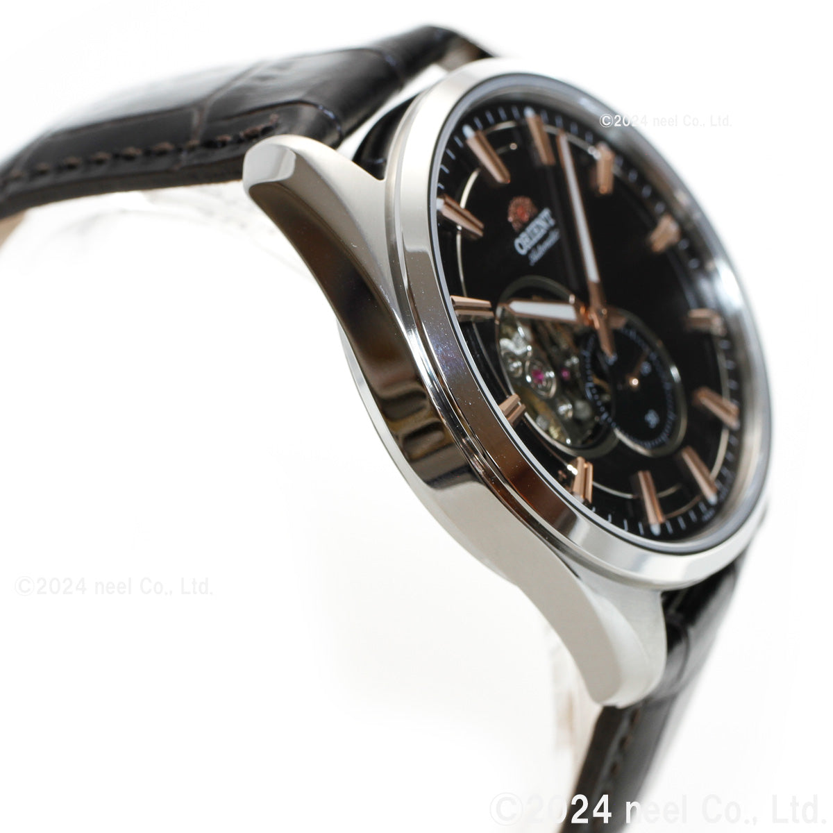 ORIENT Contemporary RN-AR0004Y Brown Skeleton Mechanical Men's Watch