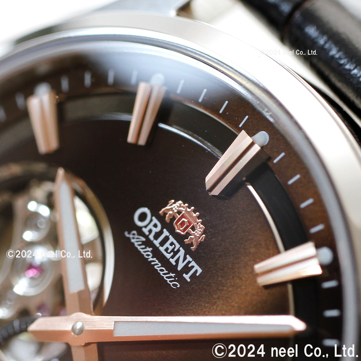 ORIENT Contemporary RN-AR0004Y Brown Skeleton Mechanical Men's Watch