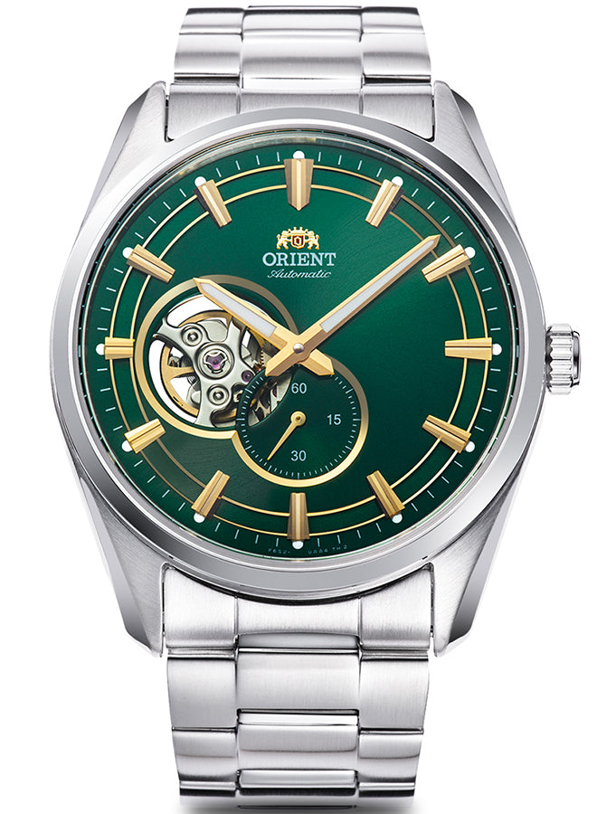 ORIENT RN-AR0008E Green Contemporary Semi Skeleton Men's Watch