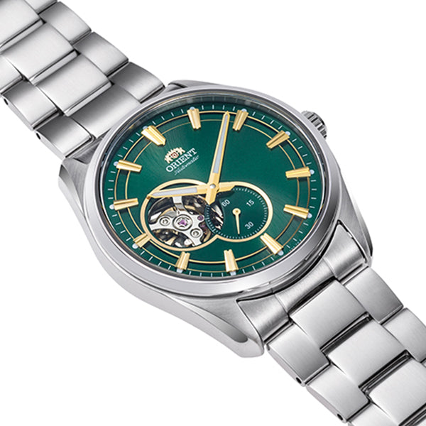 ORIENT RN-AR0008E Green Contemporary Semi Skeleton Men's Watch