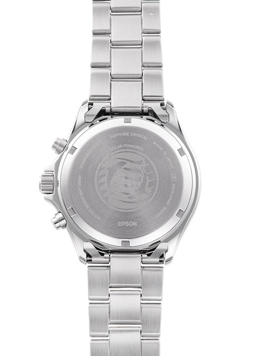 ORIENT Mako RN-TX0203S White Panda Solar Chronograph Men's Watch